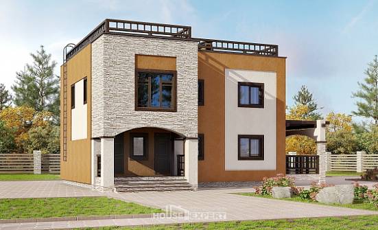 150-010-Л Проект двухэтажного дома, красивый загородный дом из кирпича Геленджик | Проекты домов от House Expert