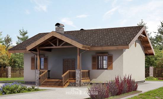 090-002-Л Проект одноэтажного дома, красивый дом из кирпича Геленджик | Проекты домов от House Expert