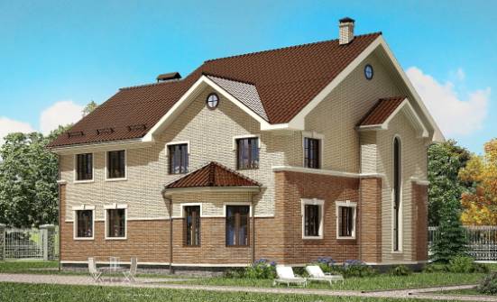 300-004-Л Проект двухэтажного дома, просторный загородный дом из керамзитобетонных блоков Геленджик | Проекты домов от House Expert
