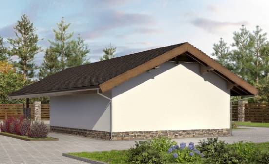 060-005-Л Проект гаража из кирпича Геленджик | Проекты одноэтажных домов от House Expert