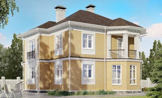 160-001-Л Проект двухэтажного дома, классический домик из блока Геленджик | Проекты домов от House Expert