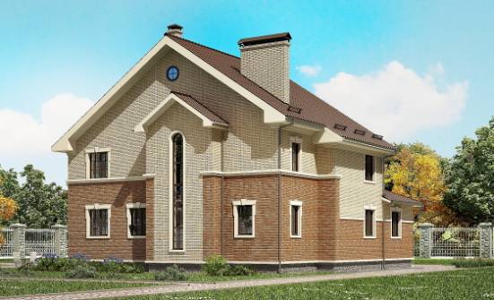 300-004-Л Проект двухэтажного дома, просторный загородный дом из керамзитобетонных блоков Геленджик | Проекты домов от House Expert