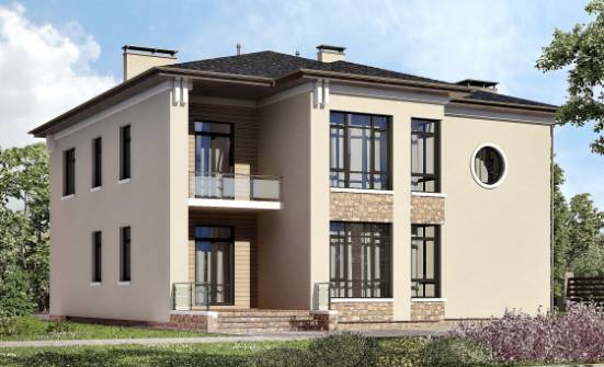 300-005-Л Проект двухэтажного дома, большой домик из кирпича Геленджик | Проекты домов от House Expert