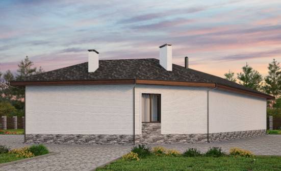 145-001-Л Проект бани из твинблока Геленджик | Проекты одноэтажных домов от House Expert
