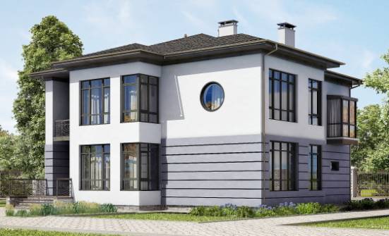 300-006-Л Проект двухэтажного дома, гараж, современный домик из кирпича Геленджик | Проекты домов от House Expert