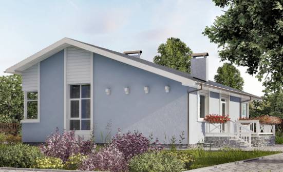 110-003-Л Проект одноэтажного дома, красивый загородный дом из теплоблока Геленджик | Проекты домов от House Expert