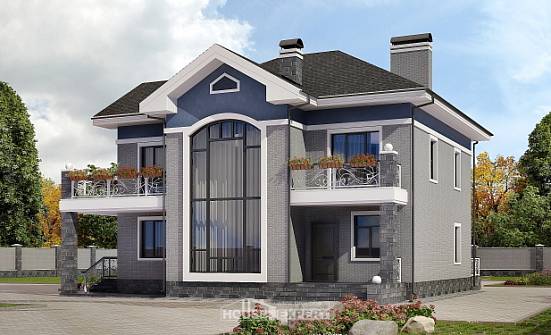 200-006-Л Проект двухэтажного дома, красивый домик из кирпича Геленджик | Проекты домов от House Expert