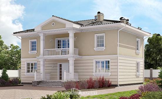 210-005-Л Проект двухэтажного дома, просторный дом из бризолита Геленджик | Проекты домов от House Expert