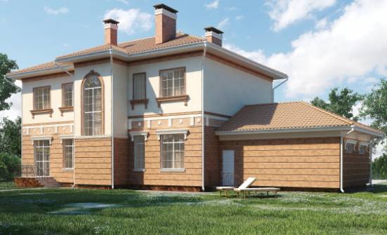 285-001-Л Проект двухэтажного дома, гараж, классический коттедж из кирпича Геленджик | Проекты домов от House Expert