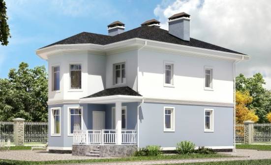 120-001-П Проект двухэтажного дома, классический дом из теплоблока Геленджик | Проекты домов от House Expert