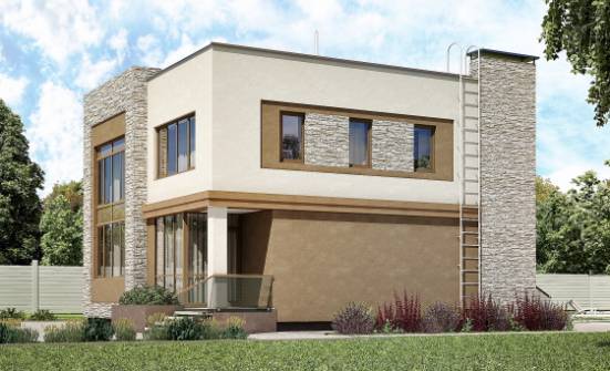 185-001-П Проект двухэтажного дома, классический домик из керамзитобетонных блоков Геленджик | Проекты домов от House Expert