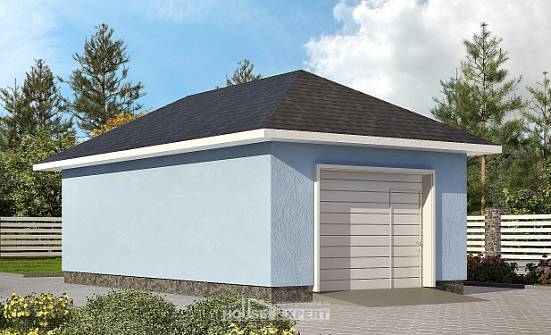 040-001-Л Проект гаража из блока Геленджик | Проекты домов от House Expert