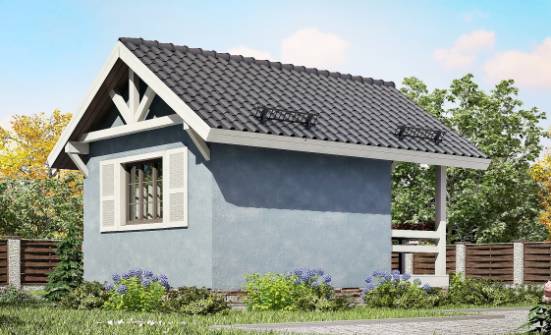 020-001-П Проект одноэтажного дома, красивый дом из бревен Геленджик | Проекты домов от House Expert