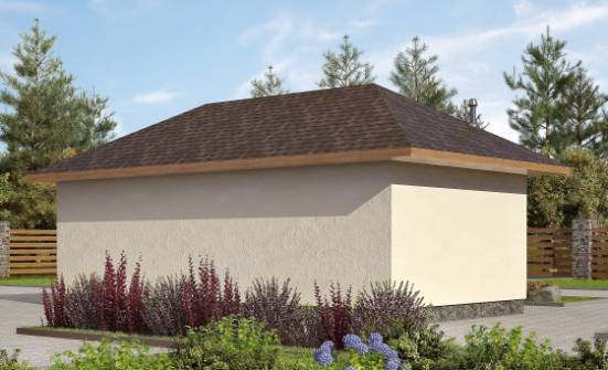 040-001-П Проект гаража из газобетона Геленджик | Проекты одноэтажных домов от House Expert