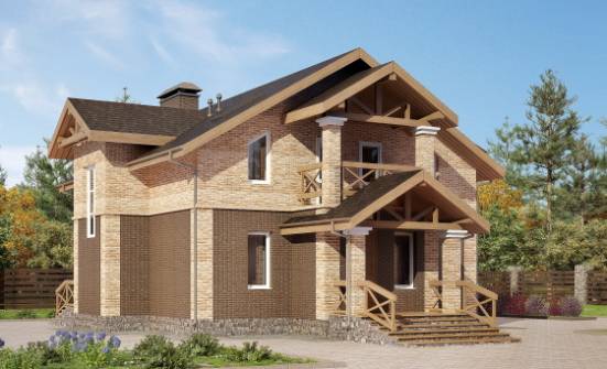 160-014-П Проект двухэтажного дома, современный коттедж из поризованных блоков Геленджик | Проекты домов от House Expert