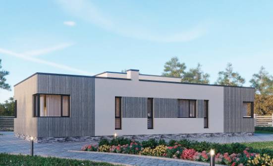 175-001-Л Проект одноэтажного дома, экономичный домик из газобетона Геленджик | Проекты домов от House Expert