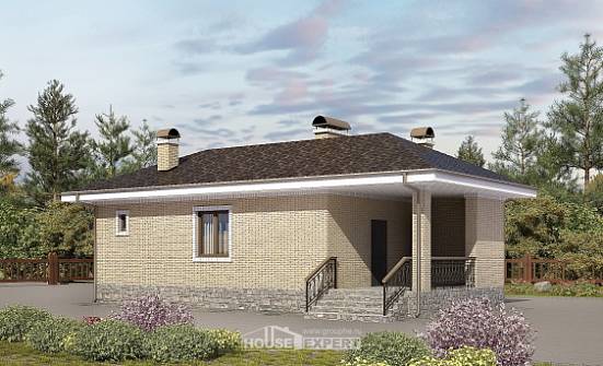 040-002-П Проект бани из бризолита Геленджик | Проекты домов от House Expert