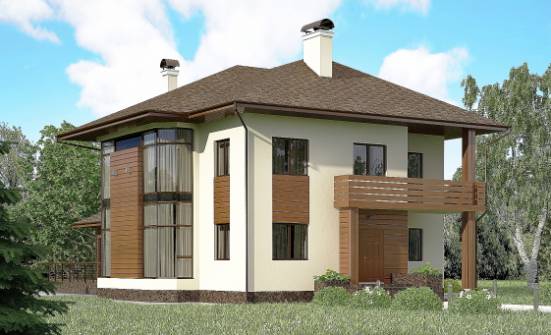 300-001-П Проект двухэтажного дома, просторный дом из кирпича Геленджик | Проекты домов от House Expert