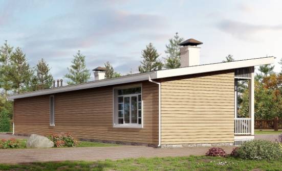 110-004-Л Проект бани из кирпича Геленджик | Проекты одноэтажных домов от House Expert