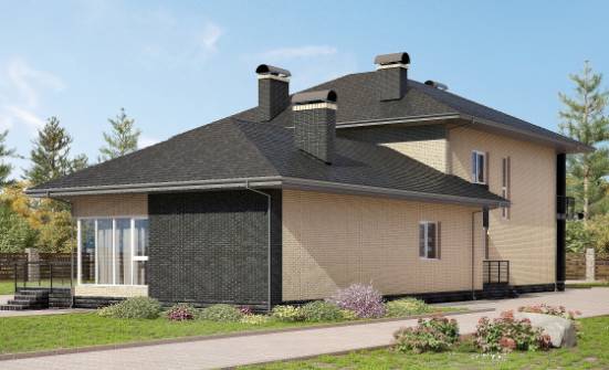 305-003-Л Проект двухэтажного дома, уютный коттедж из газобетона Геленджик | Проекты домов от House Expert