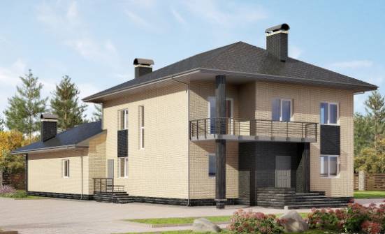 305-003-Л Проект двухэтажного дома, уютный коттедж из газобетона Геленджик | Проекты домов от House Expert