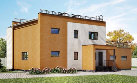 180-012-П Проект двухэтажного дома, гараж, современный домик из кирпича Геленджик | Проекты домов от House Expert