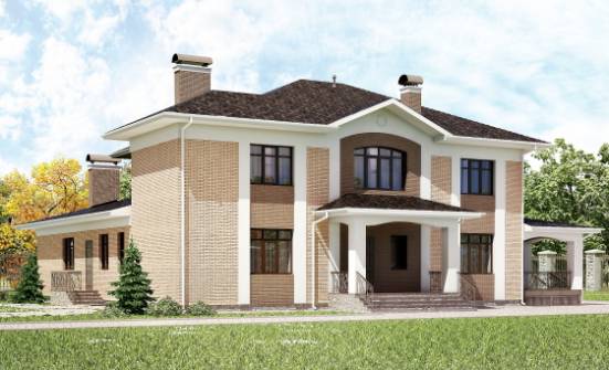520-001-П Проект трехэтажного дома, красивый дом из арболита Геленджик | Проекты домов от House Expert