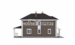 185-002-П Проект двухэтажного дома, бюджетный дом из поризованных блоков Геленджик, House Expert