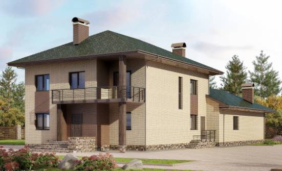 305-003-П Проект двухэтажного дома, классический коттедж из газосиликатных блоков Геленджик | Проекты домов от House Expert
