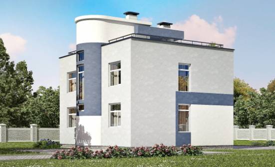 180-005-П Проект двухэтажного дома, средний домик из поризованных блоков, Геленджик