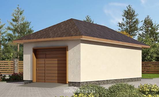 040-001-П Проект гаража из газосиликатных блоков Геленджик | Проекты домов от House Expert