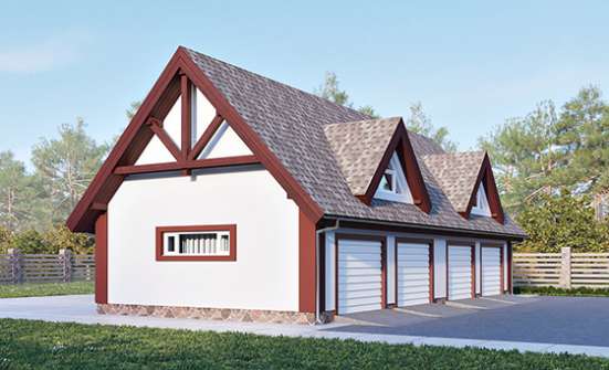 145-002-Л Проект гаража из арболита Геленджик | Проекты домов от House Expert
