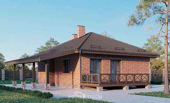 070-006-Л Проект одноэтажного дома, классический коттедж из керамзитобетонных блоков Геленджик | Проекты домов от House Expert