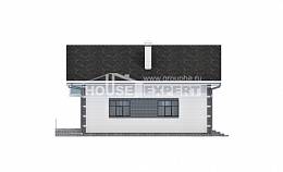 180-001-П Проект двухэтажного дома с мансардой, гараж, скромный дом из твинблока, Геленджик