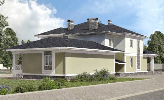 620-001-Л Проект трехэтажного дома, гараж, просторный домик из газосиликатных блоков Геленджик | Проекты домов от House Expert