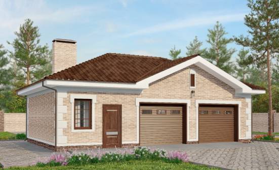 070-005-П Проект гаража из кирпича Геленджик | Проекты домов от House Expert