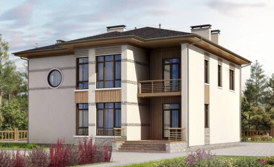 345-001-П Проект двухэтажного дома, красивый домик из бризолита Геленджик | Проекты домов от House Expert