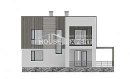 150-017-П Проект двухэтажного дома, экономичный загородный дом из газосиликатных блоков, Геленджик
