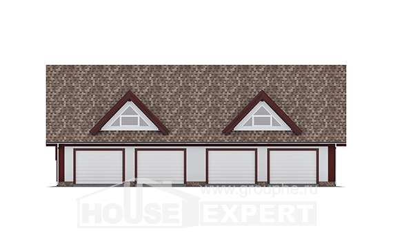 145-002-Л Проект гаража из арболита Геленджик, House Expert